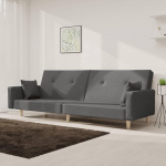ZEYUAN Diivanvoodi 2-kohaline 2 padjaga helehall kangas, Lounge diivan, diivanid ja diivanid, l&otilde;&otilde;gastav diivan, diivan elutuppa - 375741