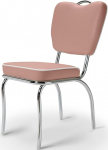 Bel Air Chair Set of 2 k&ouml;&ouml;gitooli s&ouml;&ouml;gitooli - mugavad s&ouml;&ouml;gitoolid retro disainiga - mitmek&uuml;lgsed polsterdatud toolid kontorisse, k&ouml;&ouml;ki, salongi ja toitlustusse (Dusty Rose)