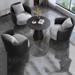 Sofatisch-Set for den Gesch&auml;ftsempfang, ergonoomiline 4-Sitzer-Loungem&ouml;bel, moderner B&uuml;ro-G&auml;stebereich(Set4)