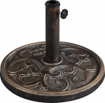 Yaheetech P&auml;ikesevarju statiiv R&otilde;du vihmavarju statiiv Turu vihmavarju alus P&auml;ikesevarju statiiv kuni 38 mm / 48 mm, pronksist