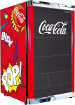 &deg;CUBES Coca Cola PopArt k&uuml;lmik 115 L | Jookide k&uuml;lmik suur klaasuksega, sobib ideaalselt pidudele ja &auml;ritegevuseks | Energias&auml;&auml;stlik, 84,5 cm k&otilde;rge, 104 kWh/aasta - Pudelik&uuml;lmik suur