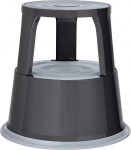 WEDO metallist rulltooli 2 astmega - tugev metallist astmetool, T&Uuml;V/GS heakskiidetud, libisemisvastane, k&otilde;rge kandev&otilde;imega, ideaalne kontorisse, ladudesse ja kodumajapidamisse - hall (RAL 7012)