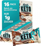 KEAST Keto sarapuup&auml;hkli vahvli - Maitsev suhkruvaba &scaron;okolaadi sarapuup&auml;hkli vahvli - Low Carb Bar - dieedis&otilde;bralik Keto suupiste - suhkruvaba nauding - Keto Bar 16 x 25 g