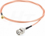 HangTon BNC Male SMC Female Jumper RF Coax RG316 Adapterkaabel kullatud madala kaotusega 50 Ohm (1 meeter)