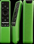 Samsung Smart TV Remote BN59 seeria, kerge silikoonist kaitsekott, l&ouml;&ouml;gikindel, libisemiskindel, helendav, roheline