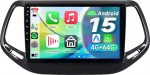Android autoradio 14 Jeep Compass 2017-2020 jaoks - 10,1-tolline HD puuteekraan (1280 x 800), traadita CarPlay & Android Car, GPS, Wi-Fi, Bluetooth, kaks USB-pesa, HiFi-stereos&uuml;steem.