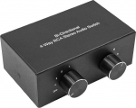 Sarini L/R Audio Switch 4(2) in 2(4) Out kahesuunaline vaikne stereoheli jaotuskarp k&otilde;larile, k&otilde;rvaklappidele, helibaarile, arvutile