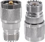 Boobrie UHF Stecker auf Buchse Koax-Stecker PL259 auf SO239 CB Radio Adapter RF Koaxialkabel Stecker f&uuml;r Zwei-Wege-Radio Amateur Marine VHF 2 St&uuml;ck