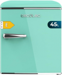 Cecotec Bolero CoolMarket TT Origin 45 Green E V&auml;ike k&uuml;lmik Retro lauak&uuml;lmik 45 L 55 cm k&otilde;rge ja 44,7 cm lai energiat&otilde;hususe klassi E j&auml;&auml;kapp ja kroomitud k&auml;epide roheline