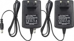 Security-01 Pack of 2 AC 110-240 V to DC 12 V 2 A toiteadapter, pistik 5,5 mm x 2,1 mm