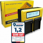 PATONA Dual LCD Charger Compatible with Sony NP-FM50 NP-FM500H NP-F550 NP-F570 NP-F750 NP-F960 NP-F970 NP-F990 NP-QM51 NP-QM71 NP-QM91
