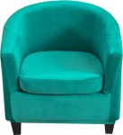 BEEK 4TZW Cover Stretch Velvet Protector 2 tk tugitool viskamine kokteili pluusist Slipcovers Tullsta tool sinine, akr&uuml;&uuml;l, Hole Blue