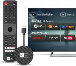 HD+ IP TV Stick - TV Stick, mis alustab alati otse&uuml;lekannet | TV vaatamine ilma satelliidi v&otilde;i kaabliga interneti kaudu | Juurdep&auml;&auml;s meediaraamatukogudele ja rakendustele | Sisaldab 3 kuud HD+.