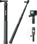 TELESIN Selfie Stick Long Pole Invisible for GoPro Hero 13 12 11 10 9 8 7 6, DJI Osmo 360 Action 5 Pro 4 3, Insta360 X5 X4 X3 (120 cm/47.2 inches), Lightweight Carbon Fibre Extension Monopod for