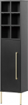 Schildmeyer Gloria Highboard 152607, must/kuldne, 130,6 x 30,4 x 21,8 cm
