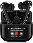 Bluetooth-k&otilde;rvaklapid koos puuteekraaniga, k&otilde;rvaklapid Bluetooth 5.4 koos ANC / ENC m&uuml;rasummutusega, 48H HiFi Stereo k&otilde;rvaklapid 6 EQ režiimiga, IPX7 veekindlad k&otilde;rvaklapid spordi / m&auml;ngimise jaoks