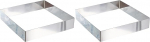LACOR 68240 Kuchen/Ausstechformen, vierecking 20 x 20 cm (Packung mit 2)