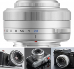 TTARTISAN AF 27 mm F2.8 XF Lens for Fuji X Mount Cameras X-A1 X-A10 X-M1 X-T1 X-T10 X-T100 X-PR01 X-PR03 X-E1 X-E2S XS10 X-H1 X-H2S and More (Silver)