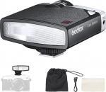 Godox Lux Junior Retro kaamera v&auml;lk 6000K&plusmn;200K CCT A/M režiim 1/1-1/64, 7 astet kaamera v&auml;lgul, 28mm fookuskauguse asendaja Canon Nikon Sony Fuji Olympus Hot Shoe kaameratele