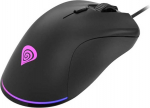 Genesis Krypton 200 Wired Gaming Mouse Vaiksed kl&otilde;psud, 6400 DPI, RGB PRISMO, 6 programmeeritavat nuppu, 1000Hz, 77g, ergonoomiline USB hiir makrode, sisem&auml;lu ja teflonist libisevad jalad.