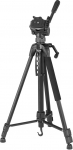 Hama Statiiv Kaamera Action 153 3D (kerge fotostatiiv koos mobiiltelefoni hoidjaga, statiiv 60-153 cm k&otilde;rgusega, statiiv 3-suunalise peaga, SLR-kaamera statiiv, mis sobib videokaamerale) Mustast v&auml;rvi