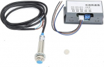 Fafeicy digitaalne tahhomeeter, AC220V LED-kiirusm&otilde;&otilde;tur, 4-kohaline torukuvar ja Hall-sensor, n&auml;idiku uuendamissagedus > 3 korda/sekundis, 79 x 43 x 26 mm / 3,1 x 1,7 x 1 tolli