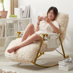 YNAYGDIUGD P&auml;ikesetool k&auml;etoega, kiiktool elutuba kaasaegne magamistuba mugav kiiktool kiiktooliga, mille jalad on 5-suunaliselt reguleeritavad (v&auml;rv: kuldne)