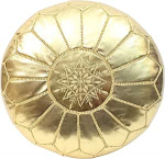 ESSENCE OF MOROCCO Maroko Pouffe Footstoe Footstool Ottoman Faux Leather K&auml;sitsi valmistatud k&auml;sitsi tikitud Marrakech disainiga (ainult kate)