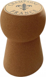 Libaro Corky Champagne Cork Stocker - &uuml;mmargune t&otilde;elisest korgist ja metalls&uuml;damega valmistatud st&auml;kk - rustikaalne vintage disain k&uuml;ljelaua, st&auml;kk v&otilde;i vannitoa st&auml;kk - Champagne Look, istme k&otilde;rgus 51 cm