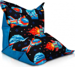 Ecopuf Bean bag / bean bag, pol&uuml;esterkott, veekindel muster disain, suurus M, p&otilde;randapadi, bean bag v&auml;litingimustes kasutamiseks, pol&uuml;st&uuml;reen helmed EPS Dim, 100 x 140 cm.