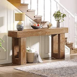 Flurkonsool,Lange Und Schmale Konsole,Langlebig Und Pflegeleicht,Robust,Geeignet for Den Eingangsbereich Des Wohnzimmers(Light brown)