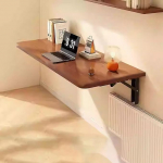 Platzsparender faltbarer Wandtisch f&uuml;r K&uuml;che, Esszimmer und Home Office - vielseitiger schwimmender Schreibtisch, perfekt f&uuml;r Waschk&uuml;che und kleine R&auml;ume.