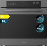 Cecotec Bolero Hexa AF316000 Multifunktsionaalne sisseehitatud ahju 60 cm Matt A 3400 W, 81 L mahutavus, 11 funktsiooni Airfryer Master, Pizza Master, Steam Asisst, Steam EasyClean, 3D k&uuml;psetamine, sulatamine.