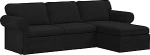 vidaXL Diivan 210cm Schwarz Metall, Wohnzimmer, rechteckig, modern, h&auml;lt Lange, ergonoomiline disain, spart Platz, schick, mugav, multifunktsionaalne, zeitgem&auml;&szlig;