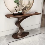 Eingangstisch, Eingangstisch aus Massivholz - Konsolenschrank for den Flur, Wand-Organizer for das Wohnzimmer Konsolentisch(150cm)