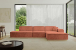 ALTDECOR IREA-L2-318 x 165 x 81 cm nurgadiivan L-kujuline nurgadiivan Voodi nurgadiivan Elamismaastiku diivan Aprikoosikas