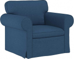 vidaXL Diivan 60cm Blau Metall, Wohnzimmer, Rechteckig, Modern, Langlebig, Ergonomisches Design, Stylische M&ouml;bel, Minimalistische Deko, Funktionaler Raum