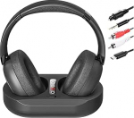 Traadita TV k&otilde;rvaklapid eakatele koos saatja laadimisjaamaga, 2,4 GHz RF ja Bluetooth 5.3 telerile, ei ole heliviivitust, 50 tundi aku kestvust, Plug & Play, &uuml;le k&otilde;rvade kingitused eakatele vanematele