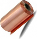 Lame leht kahepoolne juhtiv rull-lint, valmistatud vaskfooliumist, varjestuskile, 0,01 mm kuni 0,6 mm x 20 mm, 100 mm x 100 mm kuni 1000 mm ruudukujuline materjal (v&auml;rv: paksus 0,6 mm, suurus: