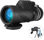 Topiky 40 x 60 Monocular Telescope, 8x Zoom, Manual Focusing, Night Vision, Large Screen, Monocular Telescope with Tripod