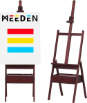 MEEDEN Large Wooden Easel with Storage Drawer, Adjustable Canvas Stand Made of German Beech Wood, Wooden Easel Painting Easel for Artists and Adults, Holds Canvases up to 91 cm