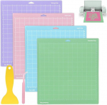 VEGCOO 4 l&otilde;ikemattide komplekt 12 x 12 tolli Cricut Maker/Maker3/Explore 3/Air 2/Air/One jaoks, ideaalsed mitmev&auml;rvilised tarvikud