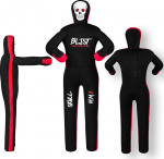 Blist MMA Grappling Dummy Judo Punch Bag Brazilian BJJ Jiu Jitsu Sitting Position Wrestling Martial Arts Boxing Karate Training (Unfilled), Black, 70"