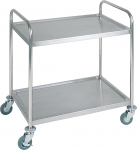 APS Serving Transporter approx. 91 X 59 cm, Height 93 cm Stainless Steel Matted, 2 Borde bordma&szlig;e: approx. 83 x 51 cm Stein Between the Borden: 56 cm