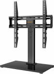 TV stand, swivel TV stand for 32-55 inch OLED LCD flat and curved TVs or monitors up to 40 kg Max. VESA 400 x 400 mm