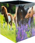 HERMA 19741 Horse Design pr&uuml;gikast, 15 liitrit, kokkupandav, tugevast papist, &otilde;huke pr&uuml;gikast t&uuml;drukutele ja poistele, ristk&uuml;likukujuline pr&uuml;gikast lastetuppa, magamistuppa, t&ouml;&ouml;tuppa, kontorisse.