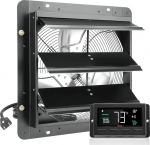 VEVOR v&auml;ljat&otilde;mbeventilaator 356mm Temperatuuri-niiskuse kontroller EC mootor 1024 CFM seinaventilaator muutuva kiirusega reguleeritav seinale paigaldatav ventilatsioon ja jahutus kasvuhoonetele garaažidele