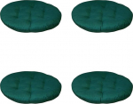 4 St&uuml;ck waschbar Stuhlkissen 40x40 cm Rund Sitzkissen f&uuml;r Indoor und Outdoor Dicke Polsterung Bodenkissen (Gr&uuml;n)