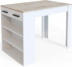 Vicco Baarilaud, s&ouml;&ouml;gilaud, Bistro laud, s&ouml;&ouml;gilaud, sahtli, riiul, baar, valge, soovi korral koos baarijalatsitega