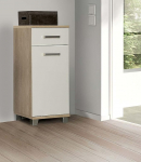 FORTE Veris kapp 1 ukse ja 1 sahtliga, komposiitpuit, Sonoma Tamm/valge k&otilde;rgl&auml;ikega, 16,1 x 90,8 x 40,2 cm.